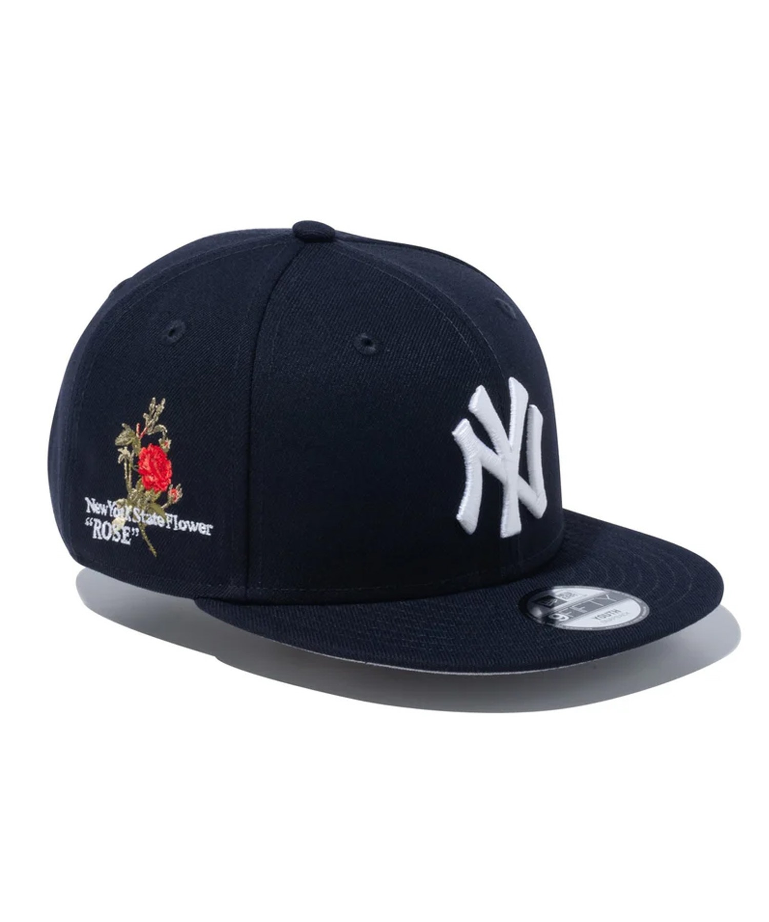 NEW ERA ニューエラ Youth 9FIFTY MLB State Flowers ニューヨーク・ヤンキース ネイビー キッズ キャップ 帽子 14111884(NVY-YTH)