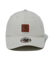 NEW ERA ニューエラ Youth 9TWENTY Leather Patch ダックキャンバス ストーン キッズ キャップ 帽子 14111928(ONECOLOR-YTH)