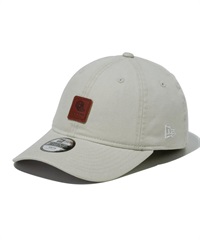 NEW ERA ニューエラ Youth 9TWENTY Leather Patch ダックキャンバス ストーン キッズ キャップ 帽子 14111928(ONECOLOR-YTH)