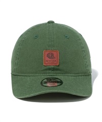 NEW ERA ニューエラ Youth 9TWENTY Leather Patch ダックキャンバス シラントログリーン キッズ キャップ 帽子 14111930