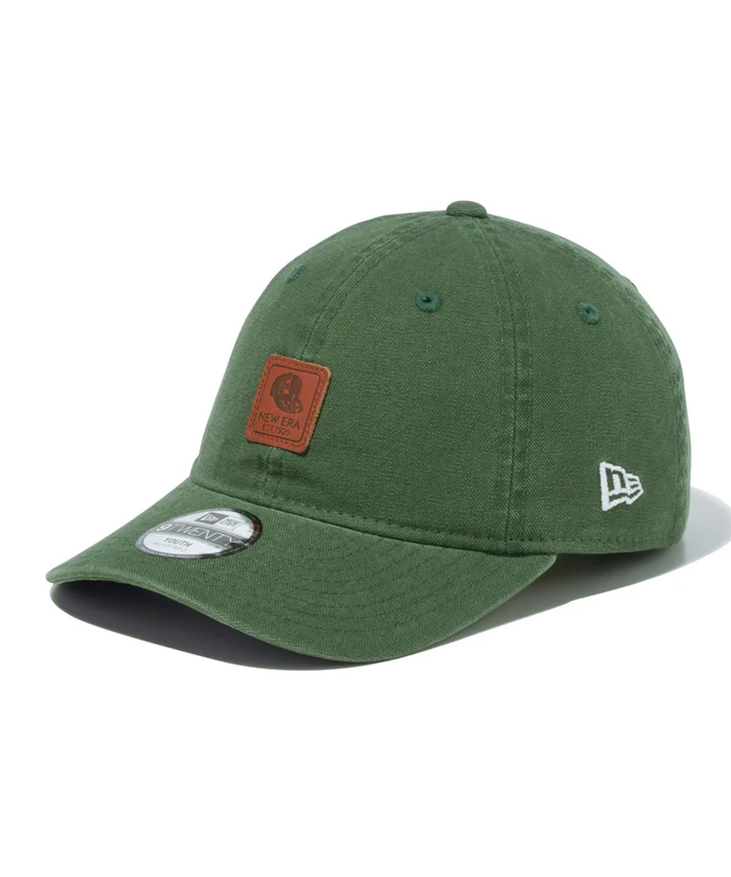 NEW ERA ニューエラ Youth 9TWENTY Leather Patch ダック