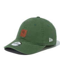 NEW ERA ニューエラ Youth 9TWENTY Leather Patch ダックキャンバス シラントログリーン キッズ キャップ 帽子 14111930(ONECOLOR-YTH)