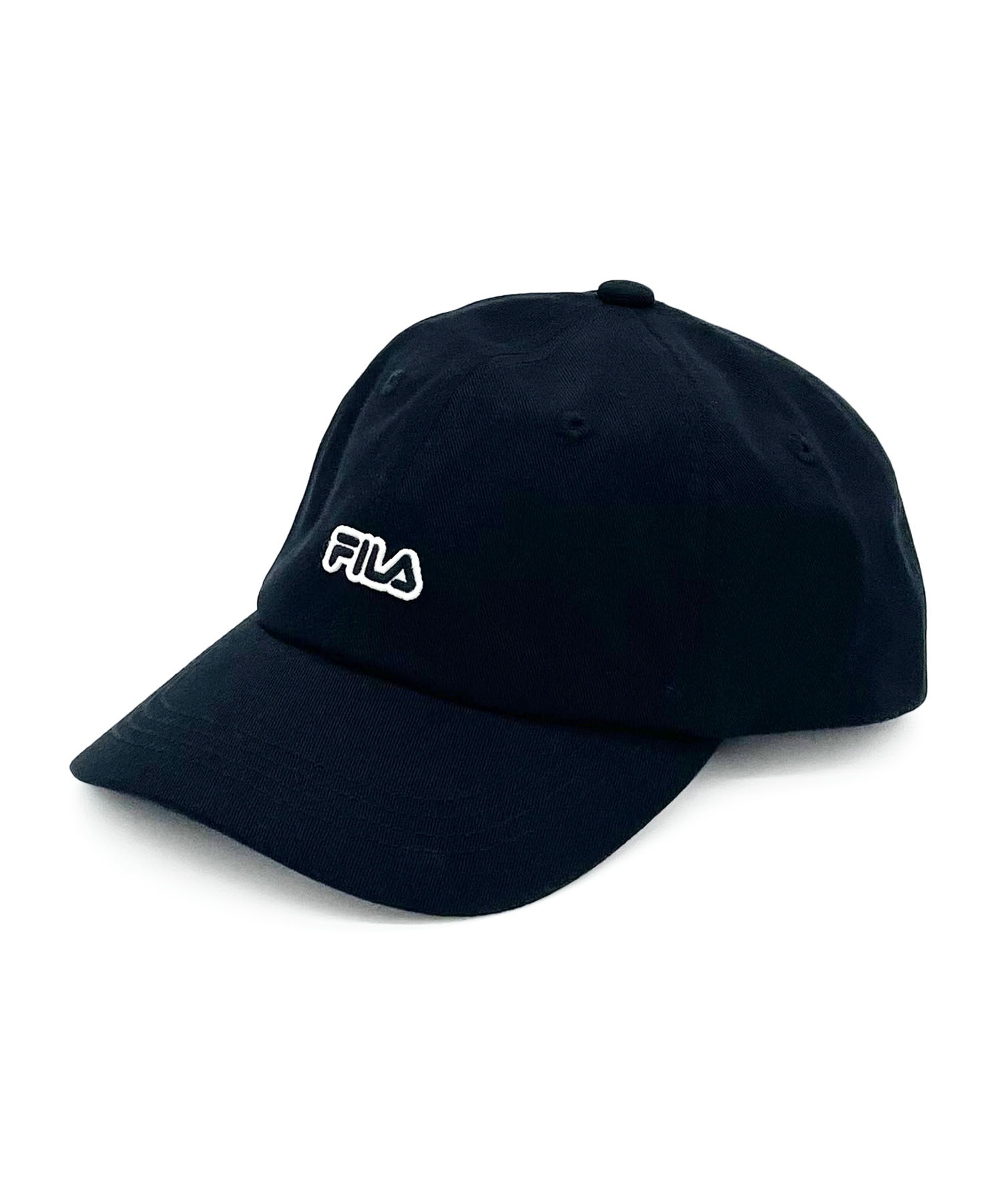 FILA/フィラ キッズ キャップ 6CAP FLW FELT LOGO 6P CAP 241013204(01BLK-ONESIZE)