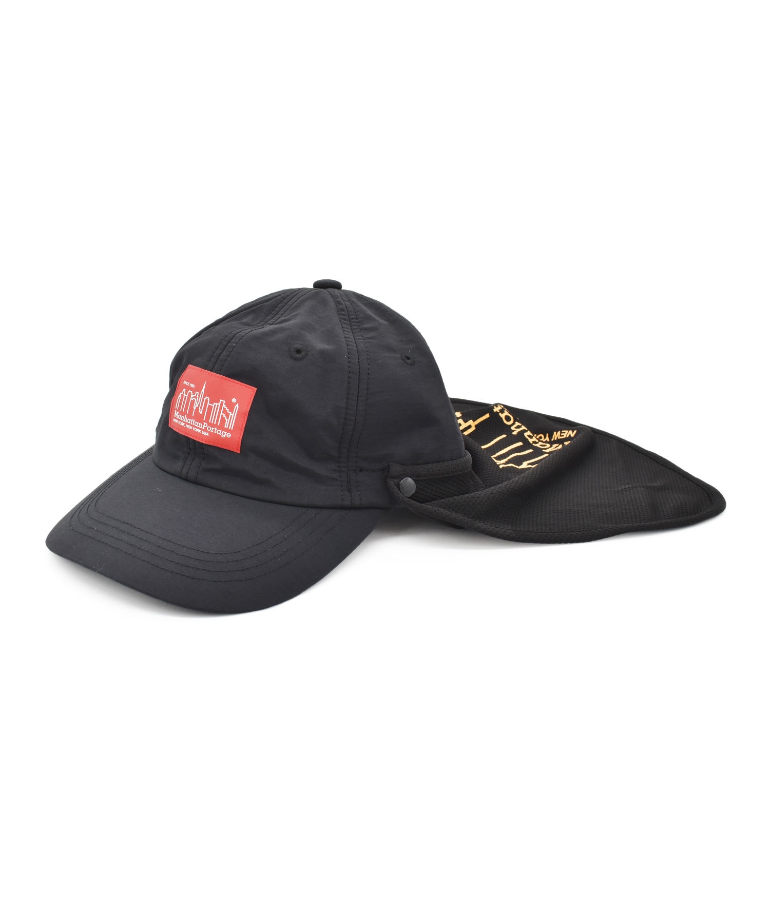 Manhattan Portage マンハッタンポーテージ キッズ キャップ KIDS SUNSHADE CAP MP256(BLACK-54cm)