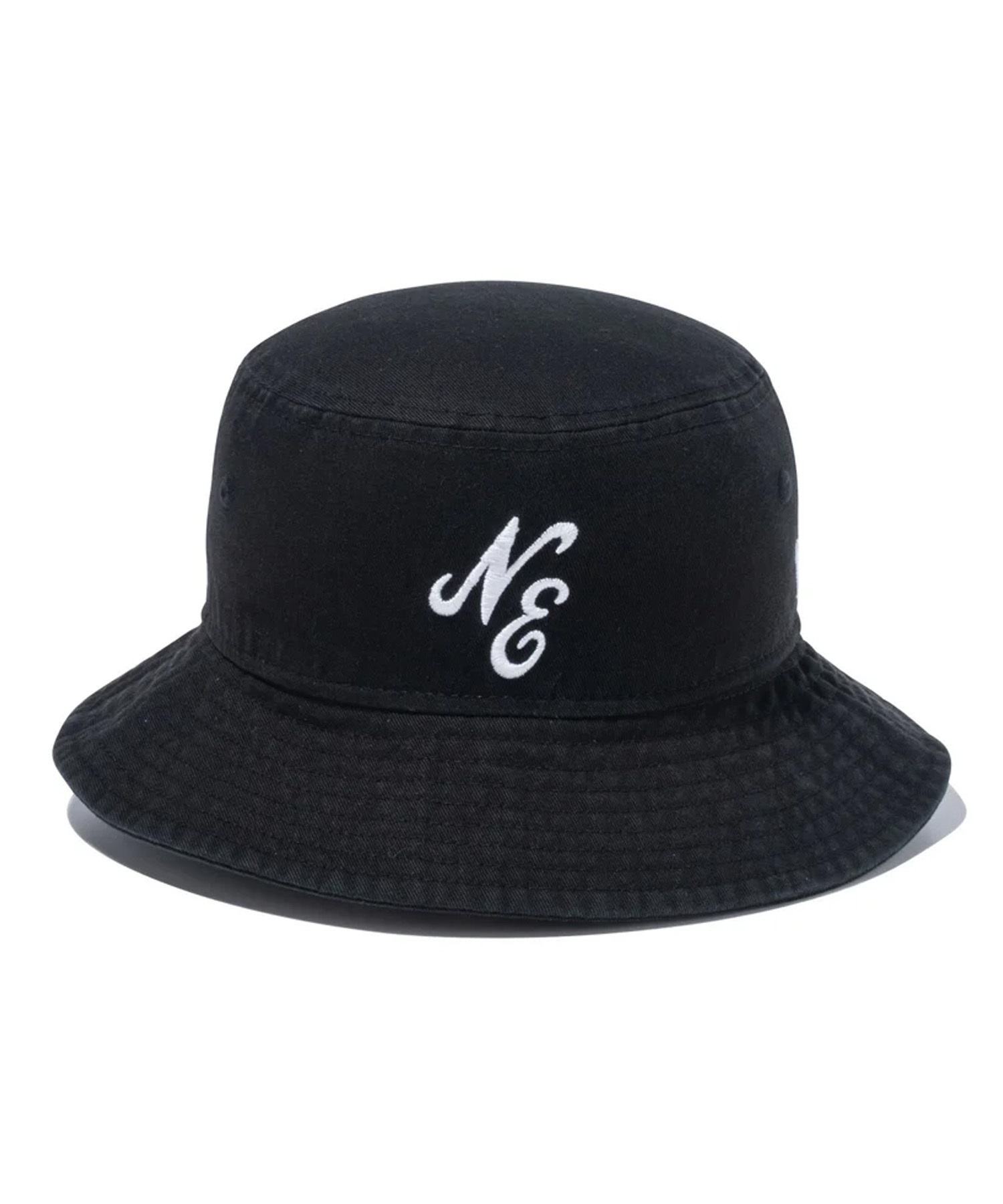 NEW ERA ニューエラ Kid's バケット01 Classic Logo ブラック キッズ ハット バケハ 帽子 14111990(BLK-ML)