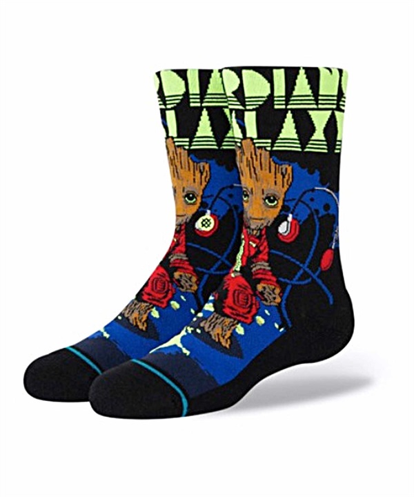 STANCE スタンス キッズ ジュニア ソックス 靴下 GUARDIANS OF THE GALAXY コラボモデル GROOT JAMS KIDS K545A22GRO