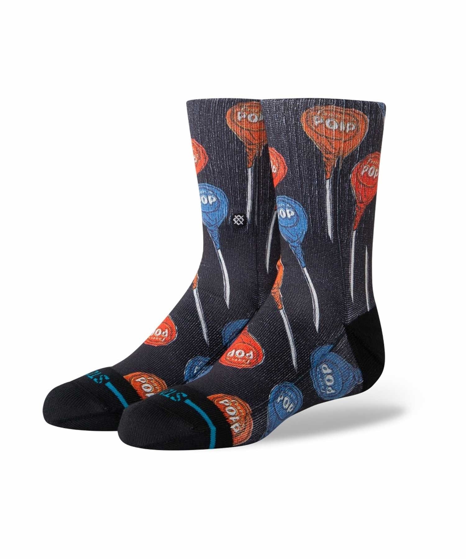 STANCE スタンス キッズ ジュニア 靴下 ソックス TOOTSIE POP KIDS K556A24TOO#BLK(BLACK-L)