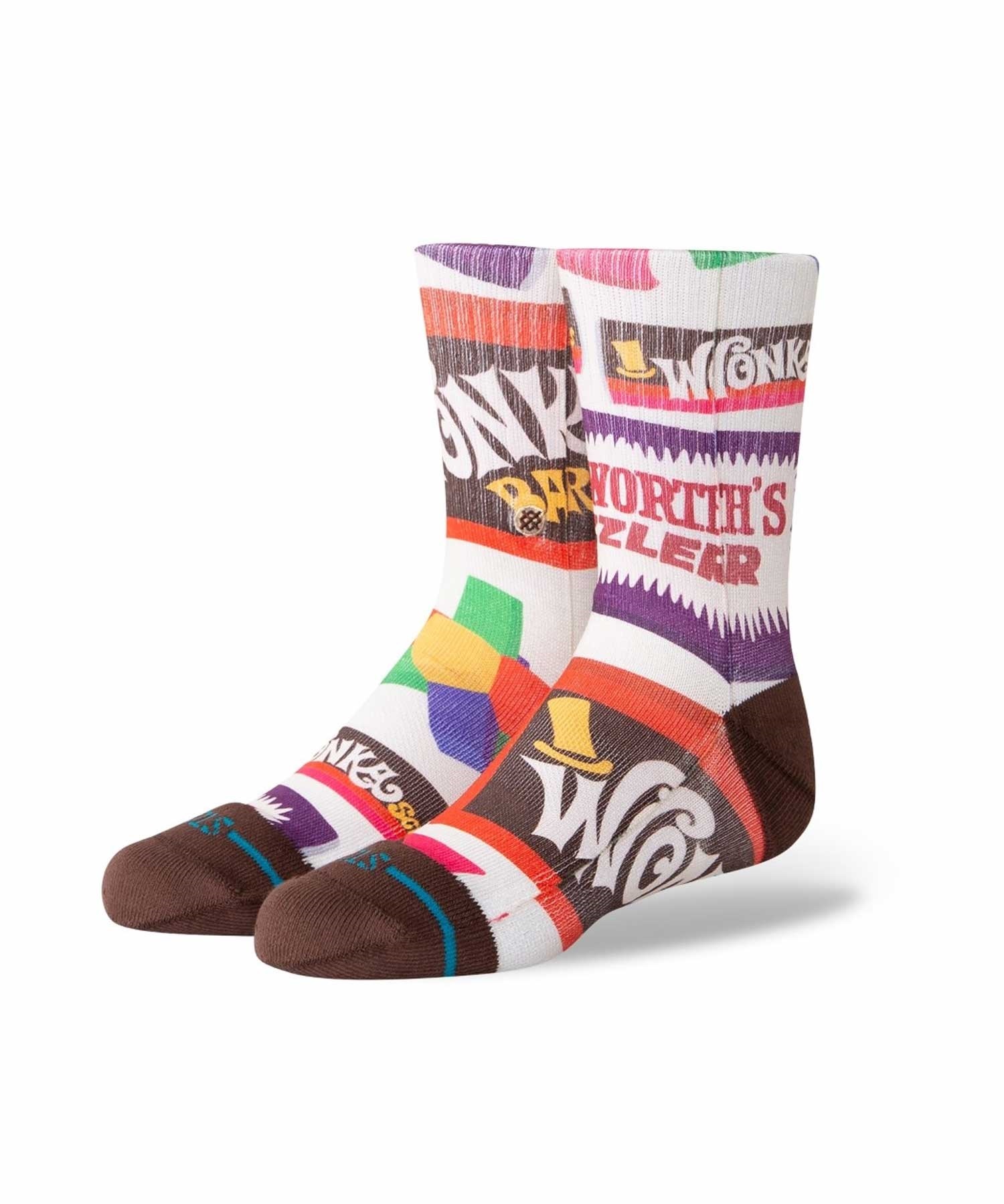 STANCE スタンス キッズ ジュニア ソックス 靴下 WONKA BARS KIDS K556A24WON#BRN(BROWN-L)