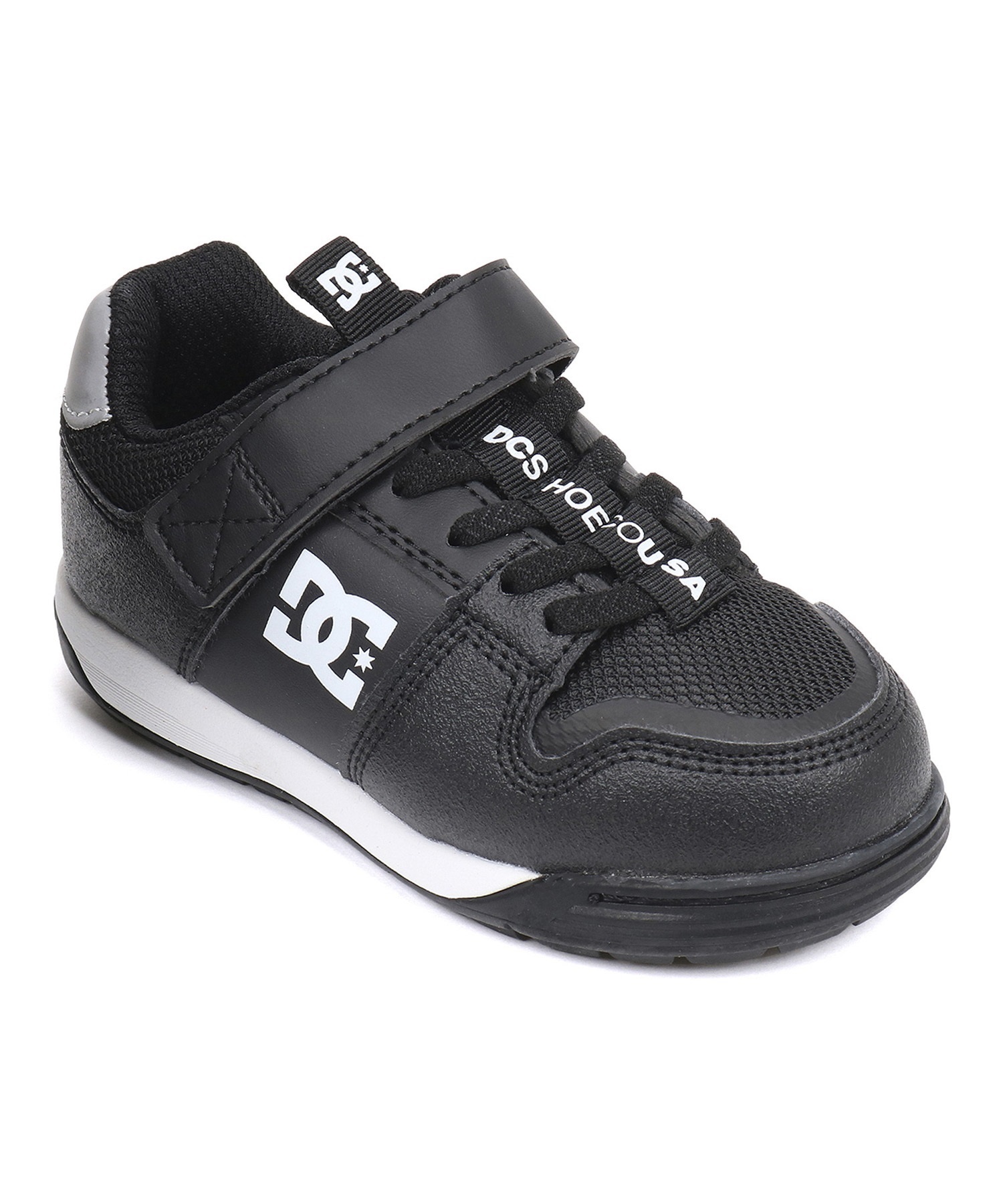 DC SHOE ディーシーシュー KS MEDALIST 4 キッズ スニーカー メダリスト ベルクロ ゴムひも DK236601 BKW(BKW-14.0cm)