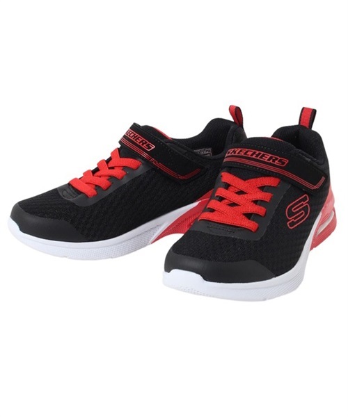 SKECHERS スケッチャーズ MICROSPEC MAX-GORVIX 403773L キッズ 靴 シューズ スニーカー 運動靴 JJ3 I15(BKRD-17.5cm)