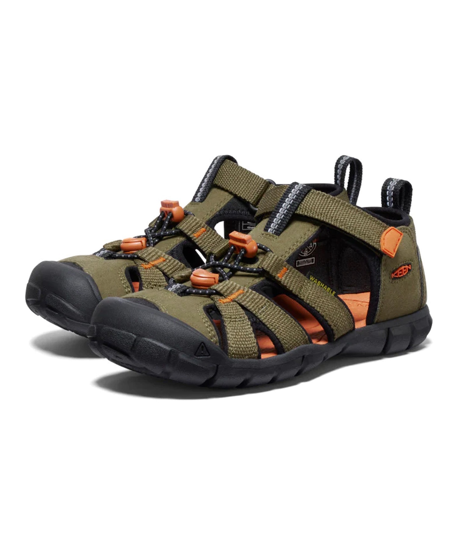 KEEN キーン SEACAMP II CNX ビッグキッズ シーキャンプ ツー シーエヌエックス サンダル キッズ アウトドアシューズ 1028851(DOGF-20.0cm)