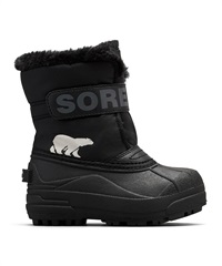 SOREL/ソレル チルドレンズ スノウ コマンダー キッズ ウィンターブーツ 防水 ブラック NC1960 010(010-15.0cm)