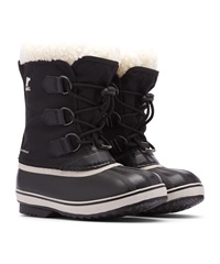 SOREL/ソレル YOOT PAC NYLON WP ユート パックナイロン ウォータープルーフ キッズ ウィンターブーツ 防水 ブラック NY1962 010(010-19.0cm)