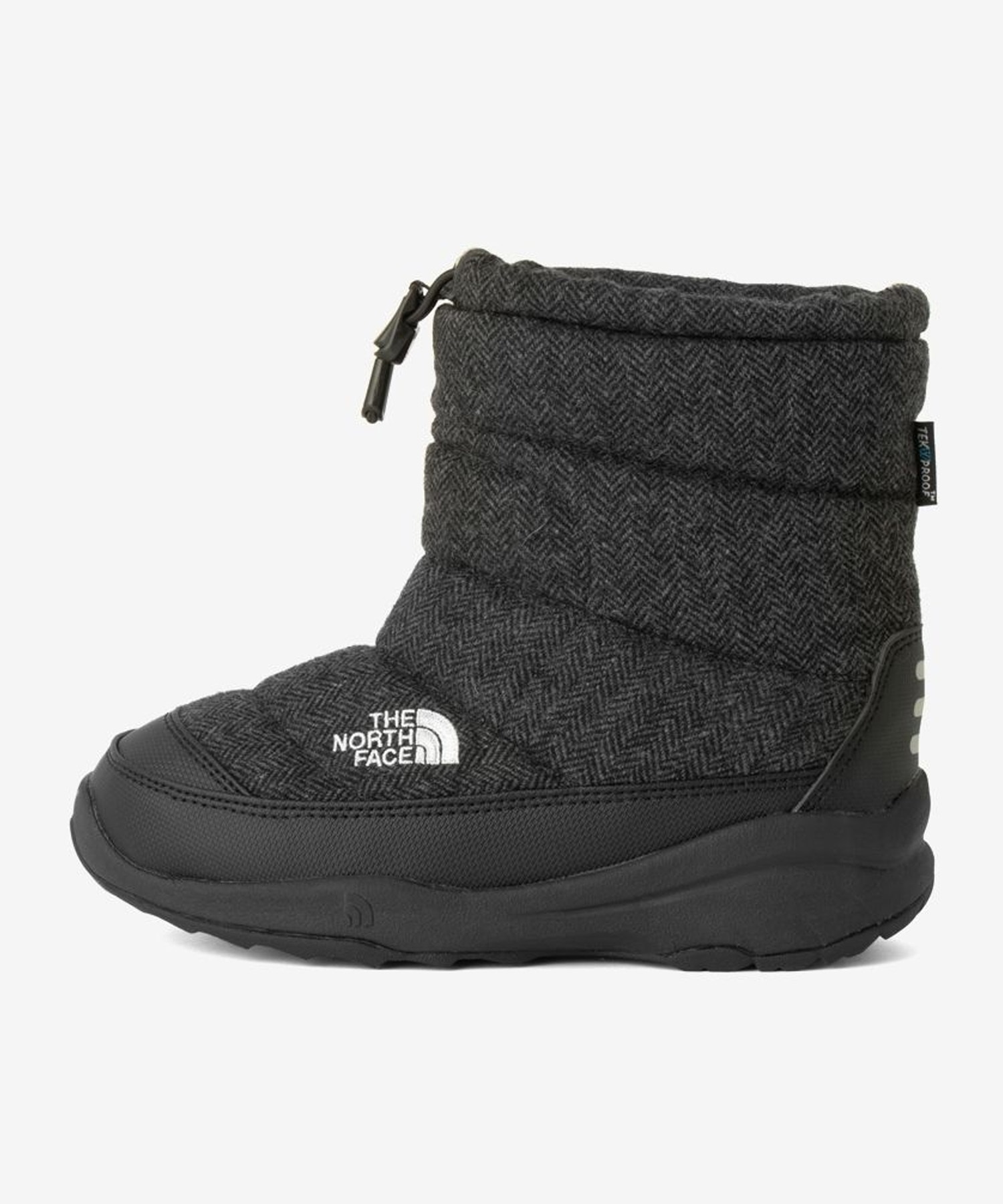 THE NORTH FACE/ザ・ノース・フェイス K Nuptse Bootie WP ヌプシ ブーティ ウォータープルーフ キッズ ウィンターブーツ 防水 ウールブラック NFJ52287 WK(WK-17.0cm)