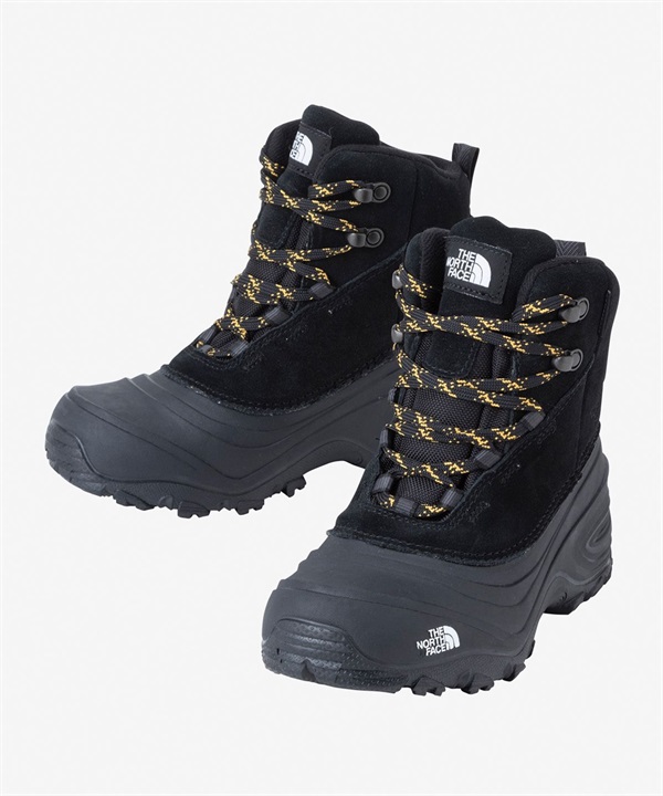 THE NORTH FACE/ザ・ノース・フェイス K Chilkat V Lace WP チルカット レース ウォータープルーフ キッズ ウィンターブーツ 防水 ブラック NFJ02370 KK