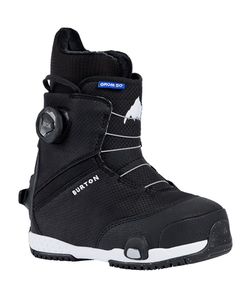 BURTON バートン スノーボード ブーツ キッズ Kids' Grom Step On Snowboard Boots 23775100001 23-24モデル(Black-17.5cm)