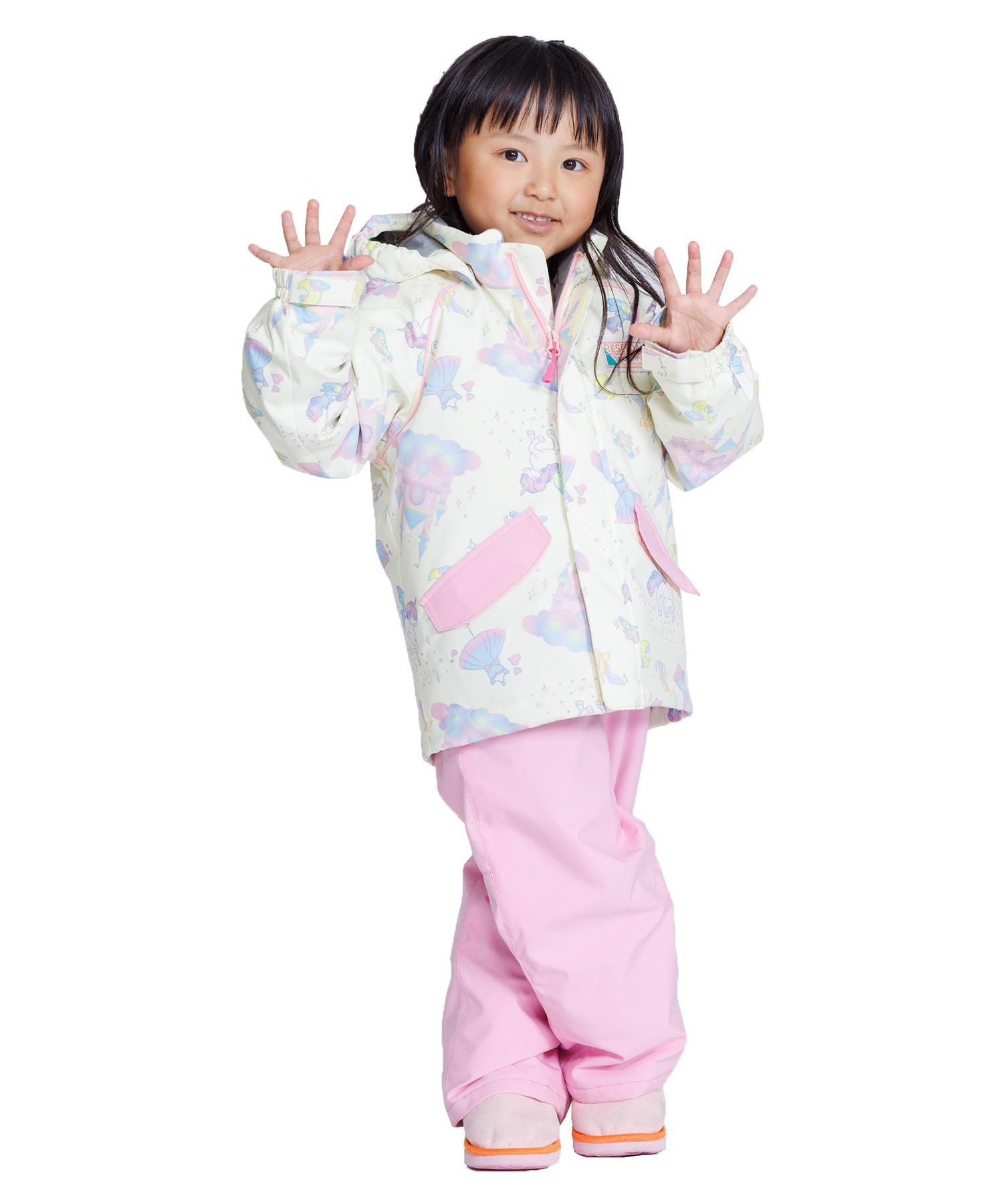 スノーボード ウェア 2点セット キッズ RESEEDA レセーダ TODDLER SUIT RES56004 23-24モデル ムラサキスポーツ KK I21(PNKMNT-100cm)