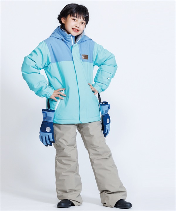 BURTON 子ども用スノーボードウェア Lサイズ グレー/ブラック BURTON バートン スノーボードウェア キッズ ジャケット KD
