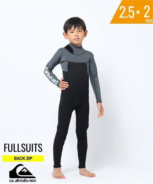 QUIKSILVER クイックシルバー EDAY SS 2.5X2mm KWT231701 バックジップ QUIKSILVER クイックシルバー EDAY SS 2.5X2mm KWT231701 バックジップ