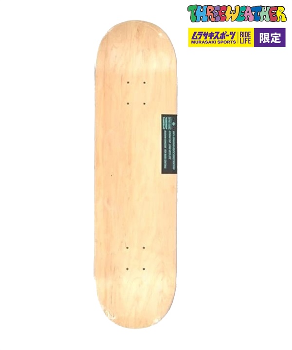 キッズ スケートボード デッキ THREE WEATHER スリーウェザー TWSH7200 S HARD BLANK DECK 7.25インチ ブランクデッキ スケボー II G16