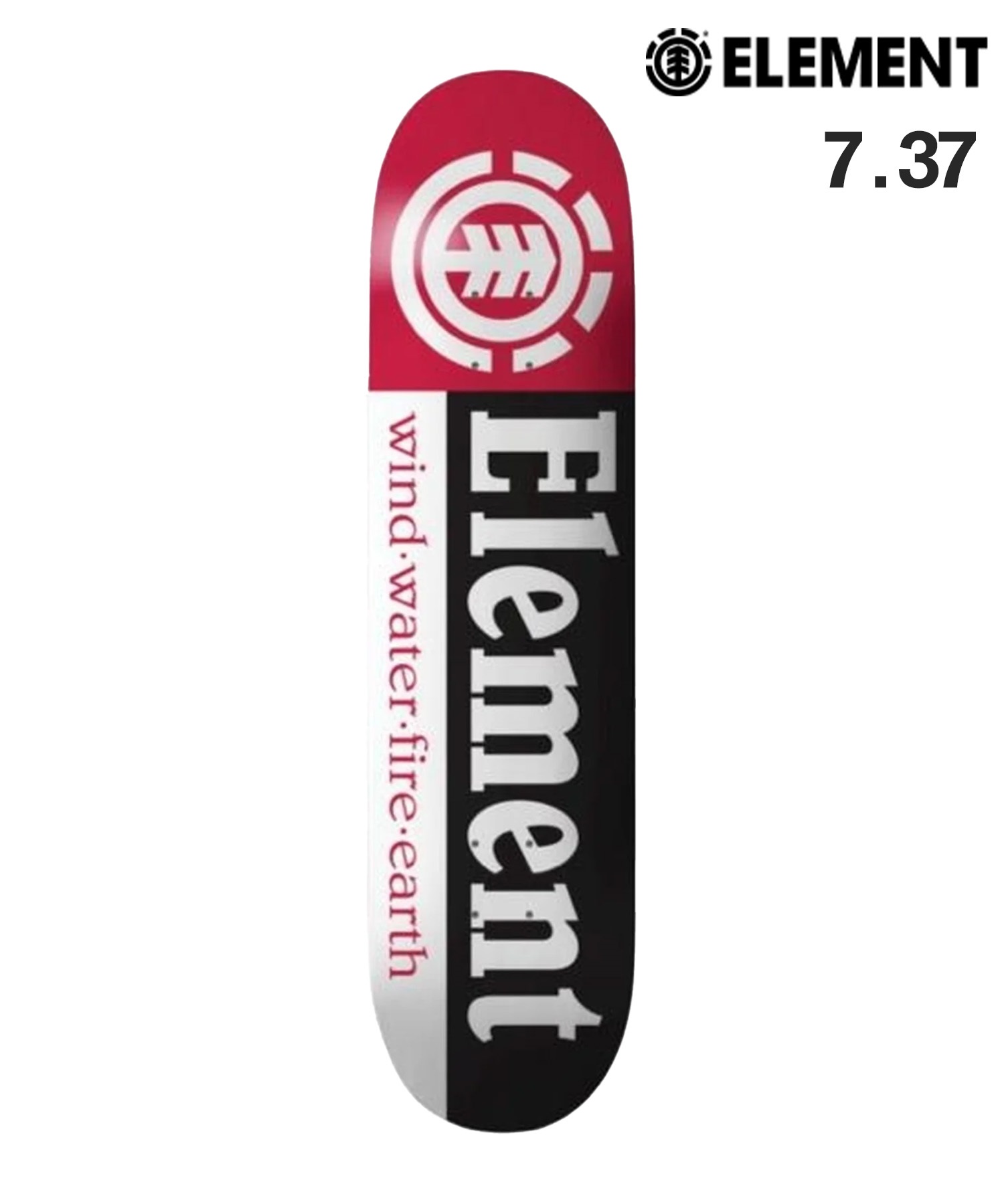 キッズ スケートボード デッキ ELEMENT エレメント SECTION BC027-064(ONECOLOR-7.37inch)