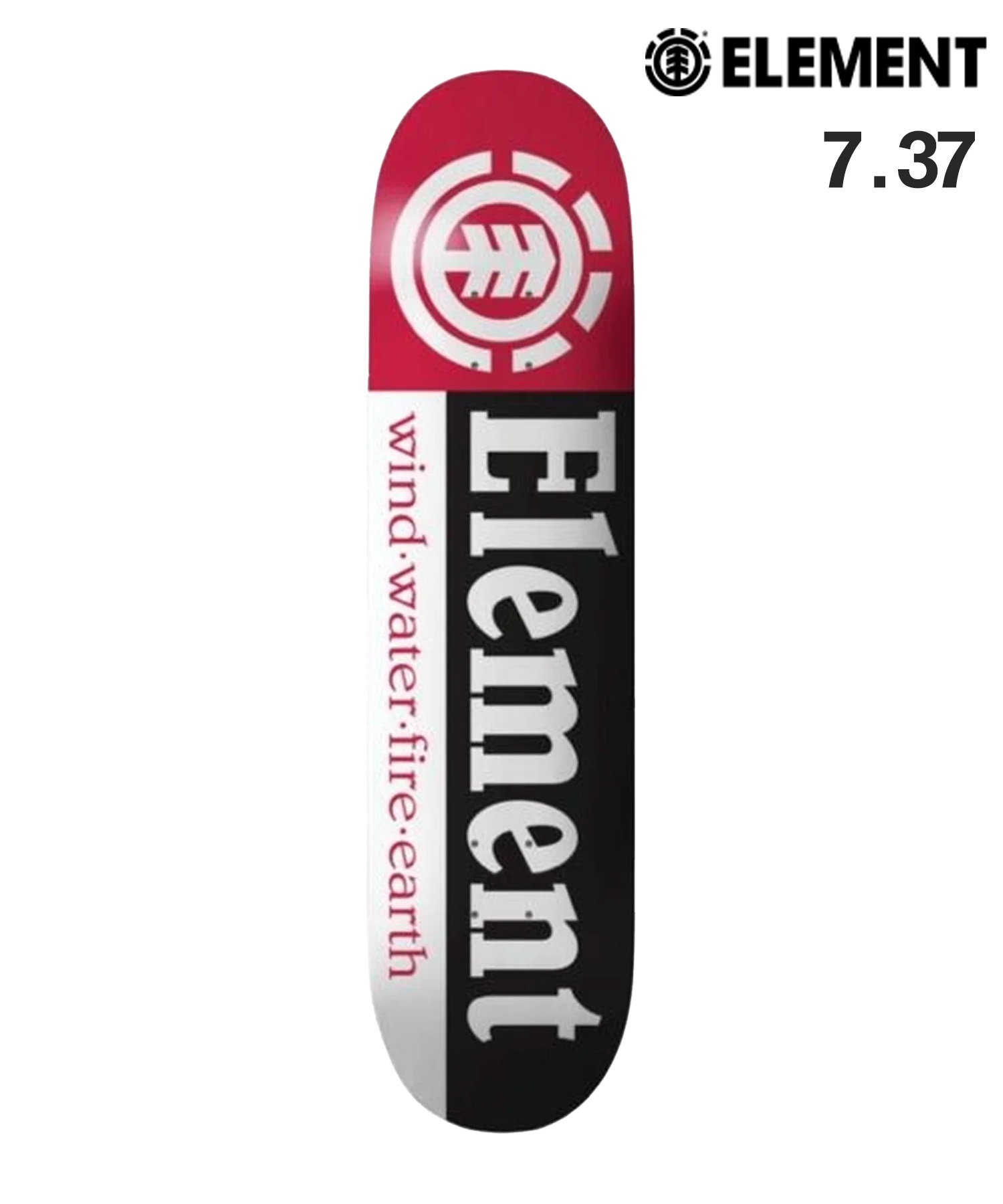 旧モデル キッズ スケートボード デッキ ELEMENT エレメント SECTION BC027-064(ONECOLOR-7.37inch)