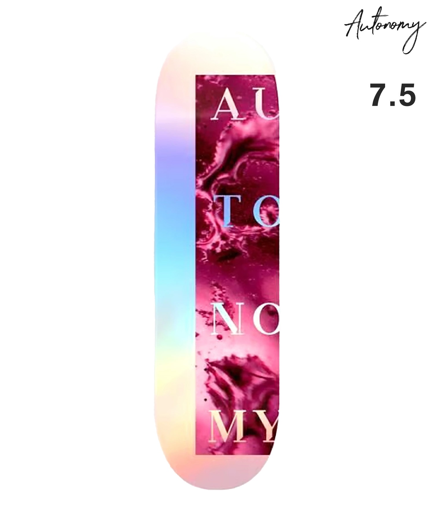 旧モデル キッズ スケートボード デッキ AUTONOMY オートノミー TEAM 7.5inch 小学生向け KK4 K16(NA-7.5inch)