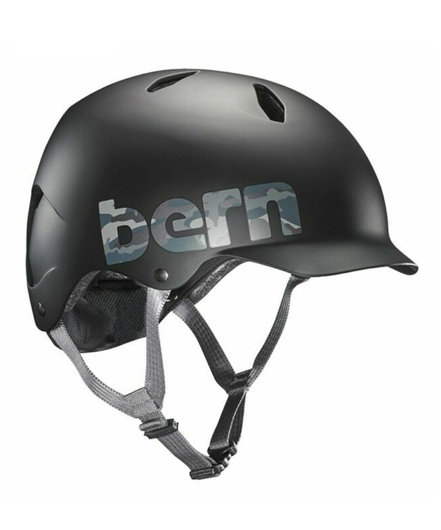 BERN バーン ヘルメット キッズ ジュニア スケートボード BMX 自転車 BANDITO WTGLX,BKCMO,SPNK(BKCMO-ML)