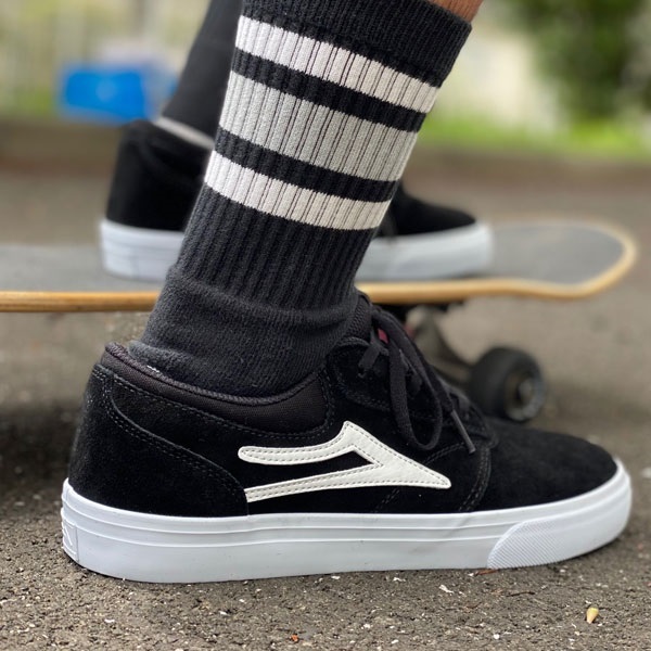 LAKAI ラカイ GRIFFIN グリフィン OSLKCLGRBKS BLACK メンズ シューズ バルカナイズソール ムラサキスポーツ KK1 C11(BLACK-26.0cm)