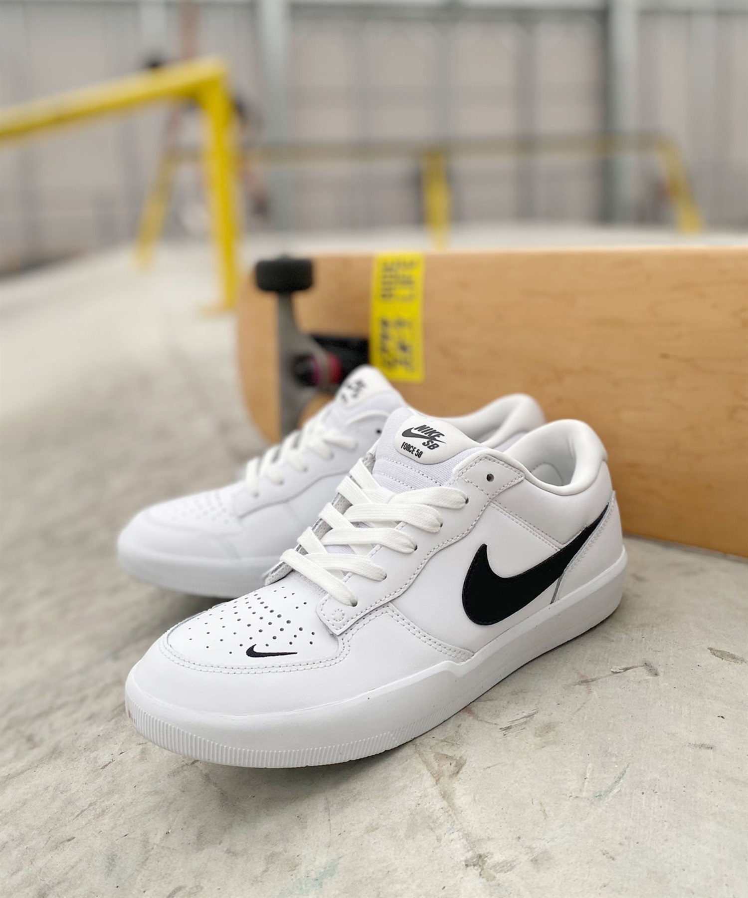 NIKESB/ナイキエスビー SB フォース 58 PREMIUM LEATHER プレミアム  レザー スケートボード スポーツ シューズ DH7505-101(101-23.0cm)