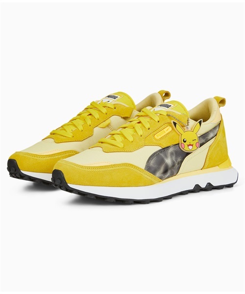 PUMA プーマ PUMA x POKEMON RIDER FV PIKACHU ライダー FV ピカチュウ 387688 シューズ スニーカー ユニセックス ポケモン コラボ K1S K9(01-22.0cm)