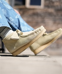 Clarks Originals/クラークス オリジナルス Wallabee Boot メンズ ワラビーブーツ モカシン デッキシューズ メープルスエード 26155516(MAPSU-25.5cm)