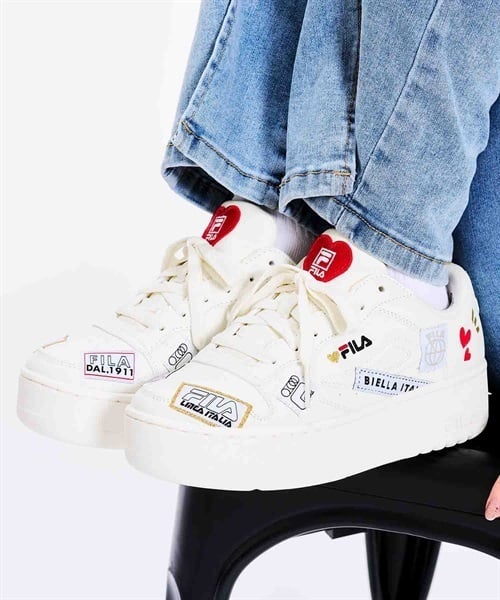 FILA フィラ FX-115 HEART COLLAGE ハート カレッジ WFW22118-125 レディース シューズ スニーカー KX1 A5(WRP-23.0cm)