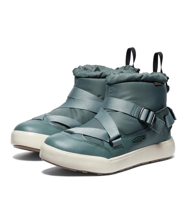 KEEN/キーン レディース フッドゼラ ウォータープルーフ 防水ウインターブーツ ダークグリーン 1027783