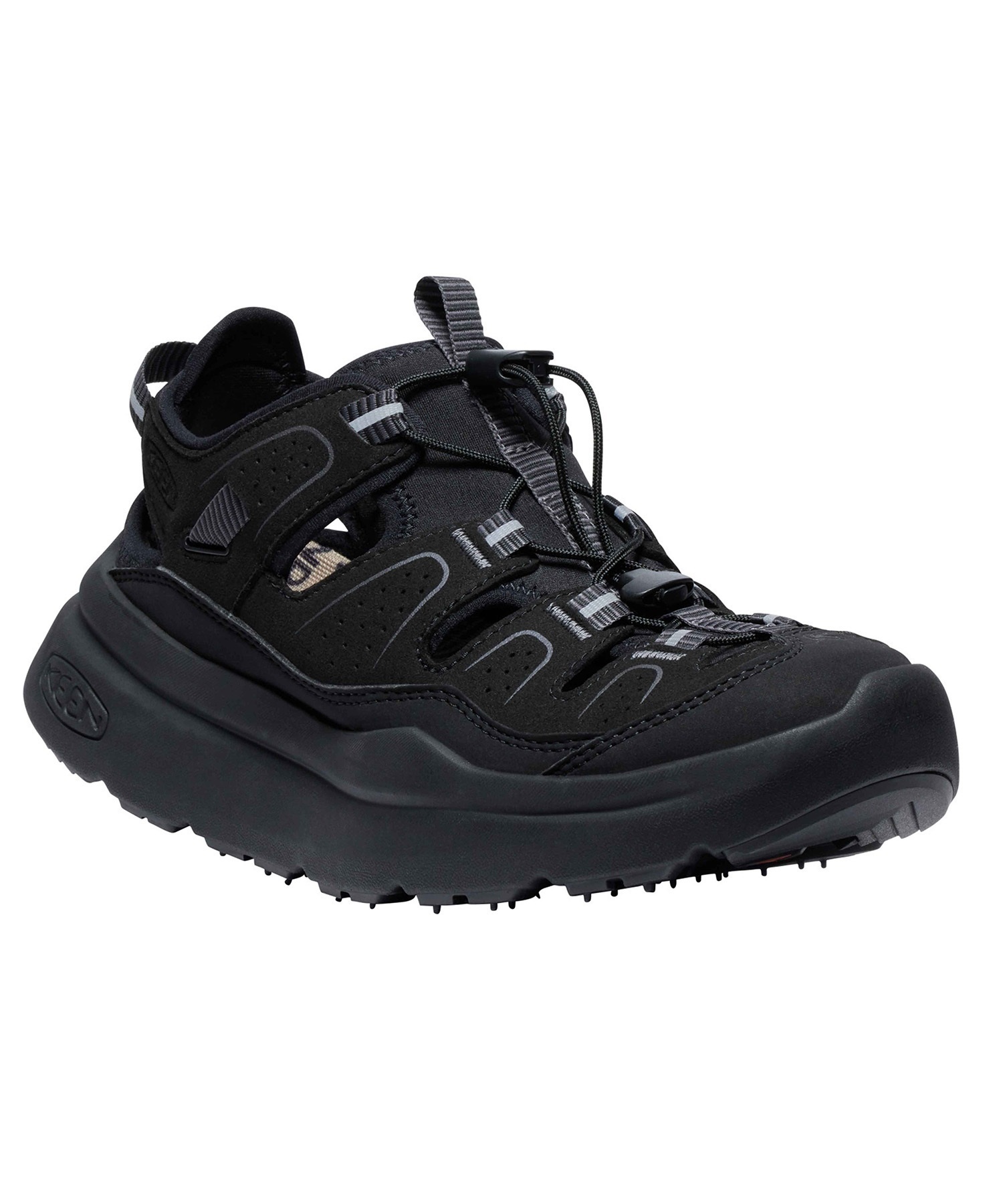 KEEN キーン WK450 SANDAL ダブルケー450 サンダル ウィメンズ アウトドアシューズ スポーツサンダル レディース 1028921(BLACK-22.5cm)