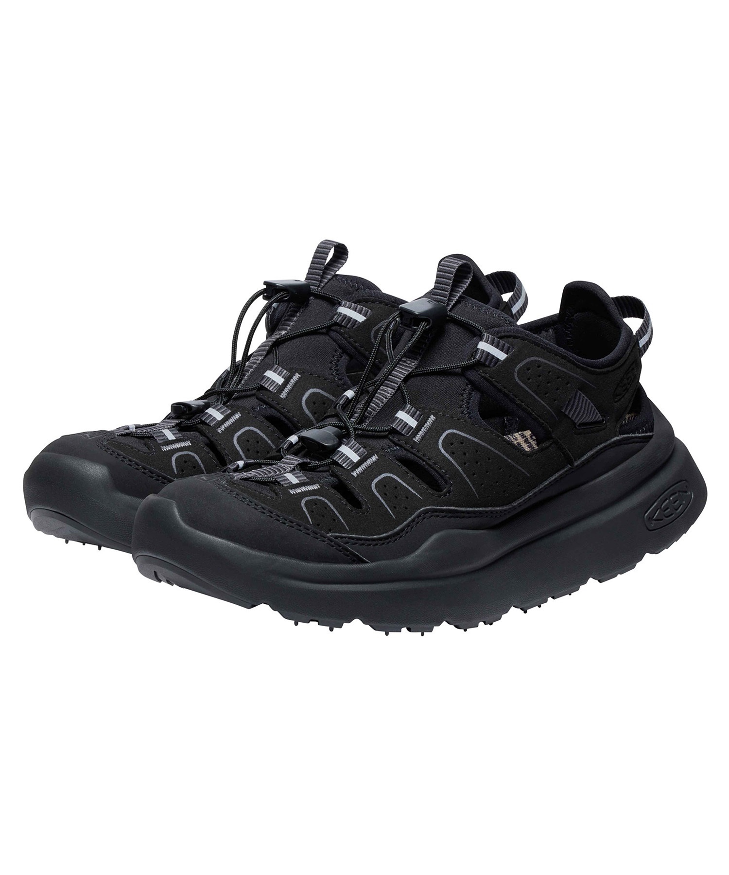 KEEN キーン WK450 SANDAL ダブルケー450 サンダル ウィメンズ アウトドアシューズ スポーツサンダル レディース 1028921(BLACK-22.5cm)