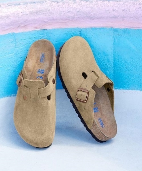 可愛すぎるフェミニンデザイン♪ 新品 BIRKENSTOCK Boston Sfb Taupe