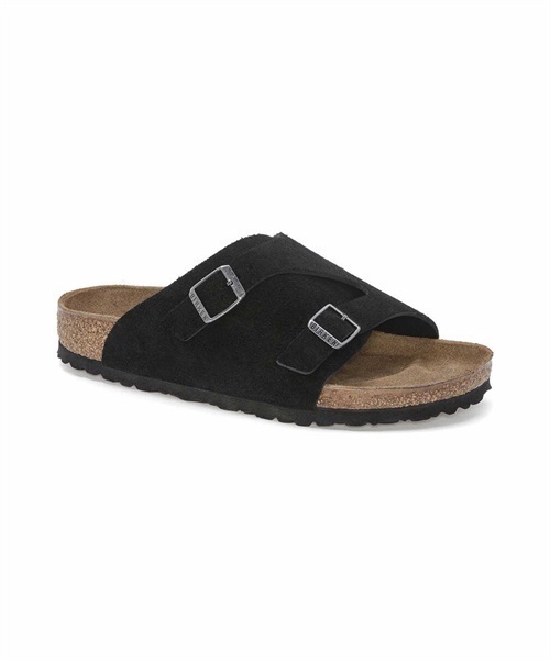 BIRKENSTOCK/ビルケンシュトック Zurich Suede チューリッヒ スウェード サンダル コンフォート コルク レギュラー幅 1023842/1025045/50461(BLACK-25.0cm)