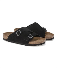 BIRKENSTOCK ビルケンシュトック Zurich Suede チューリッヒ レディース サンダル コルク 細身シルエット幅 1025060(BLACK-36E)