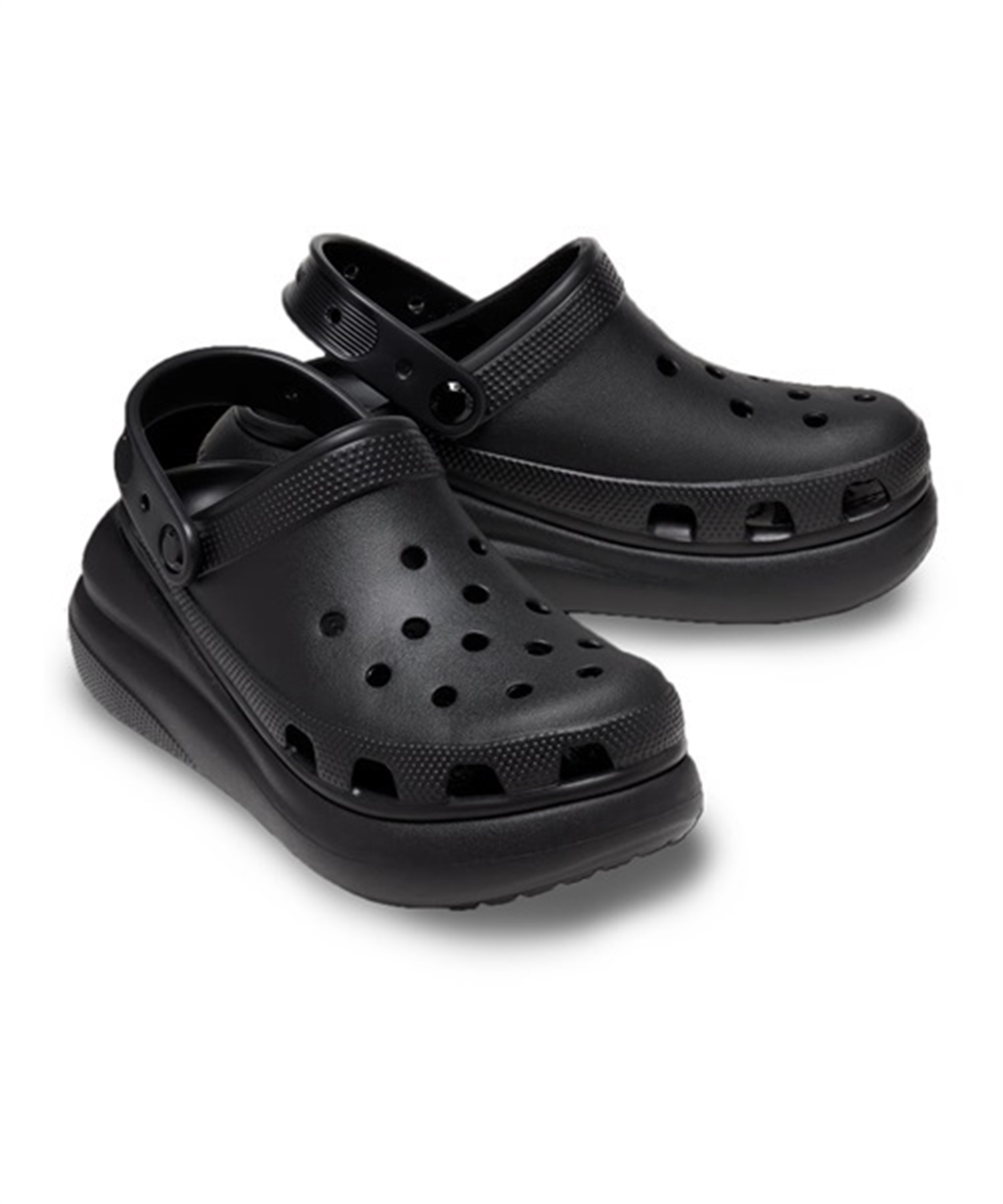 crocs クロックス CRUSH CLOG クラッシュ クロッグ 207521-001 レディース シューズ サンダル KK3 D3(BK-22.0cm)