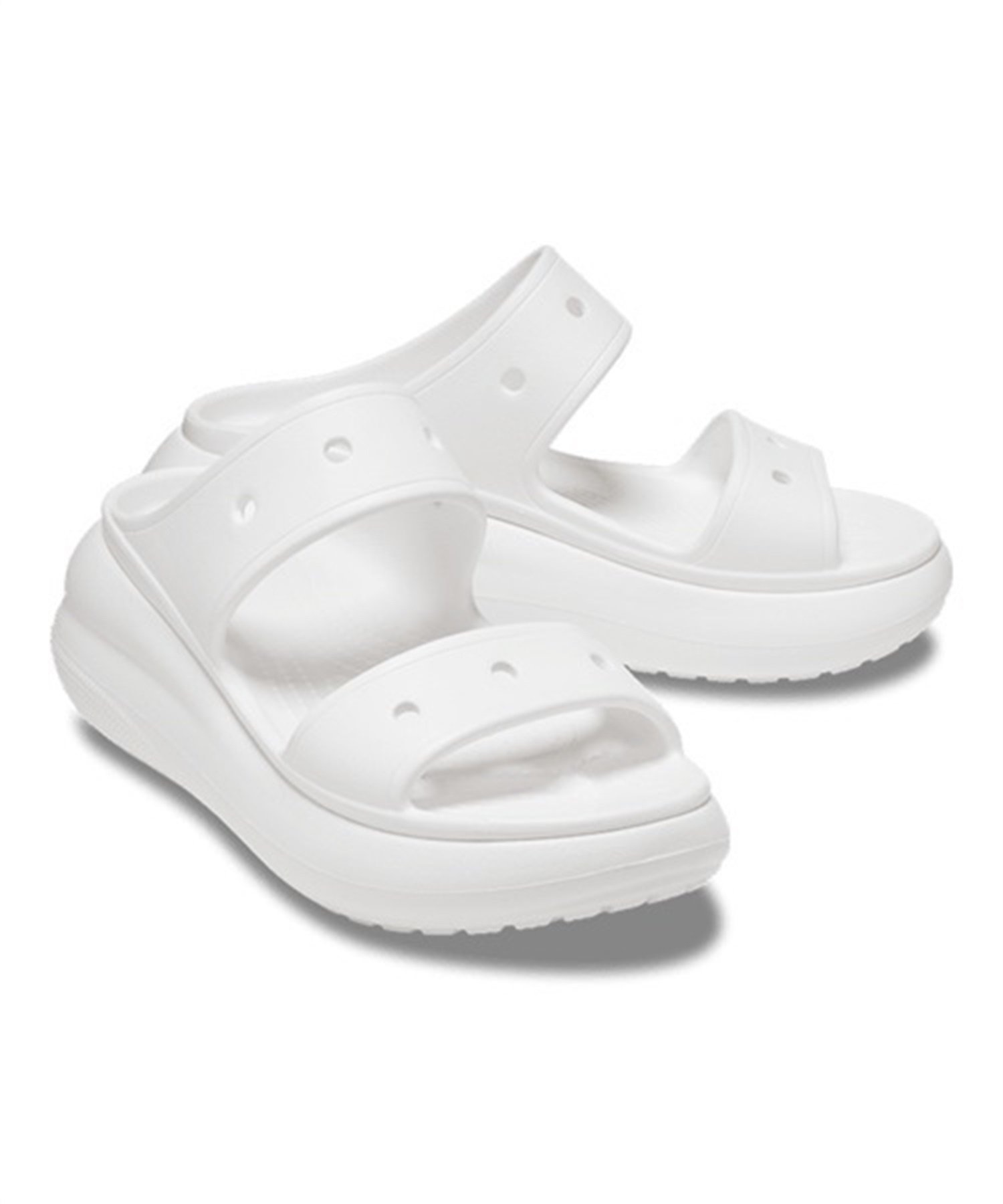 crocs クロックス CRUSH SANDAL クラッシュ サンダル 207670-100 レディース シューズ サンダル KK1 D3(WTWT-23.0cm)