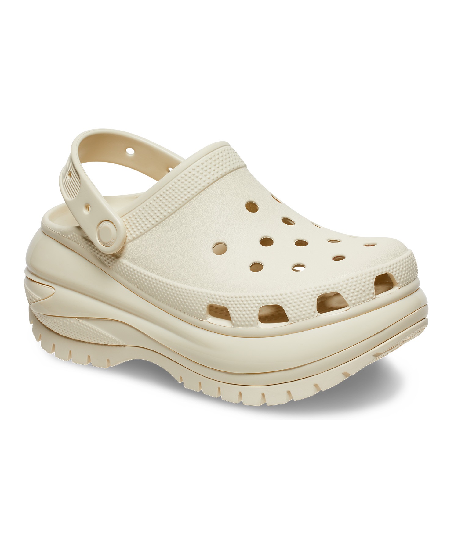 CROCS クロックス MEGA CRUSH CLOG メガ クラッシュ クロッグ レディース シューズ 厚底 サンダル スニーカー ストリート 207988-2Y2 Bone(BONE-22.0cm)