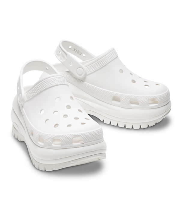 CROCS クロックス MEGA CRUSH CLOG メガ クラッシュ クロッグ メンズ レディース シューズ 厚底 サンダル スニーカー ストリート 207988-100 White