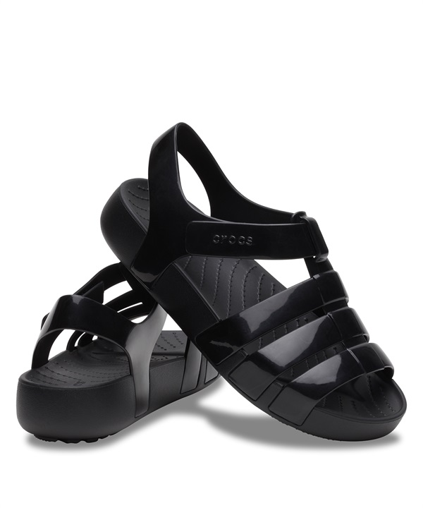 CROCS クロックス レディース シューズ Kids' Isabella Sandal キッズ イザベラ サンダル コンフォート フィッシャーマン 209400-001