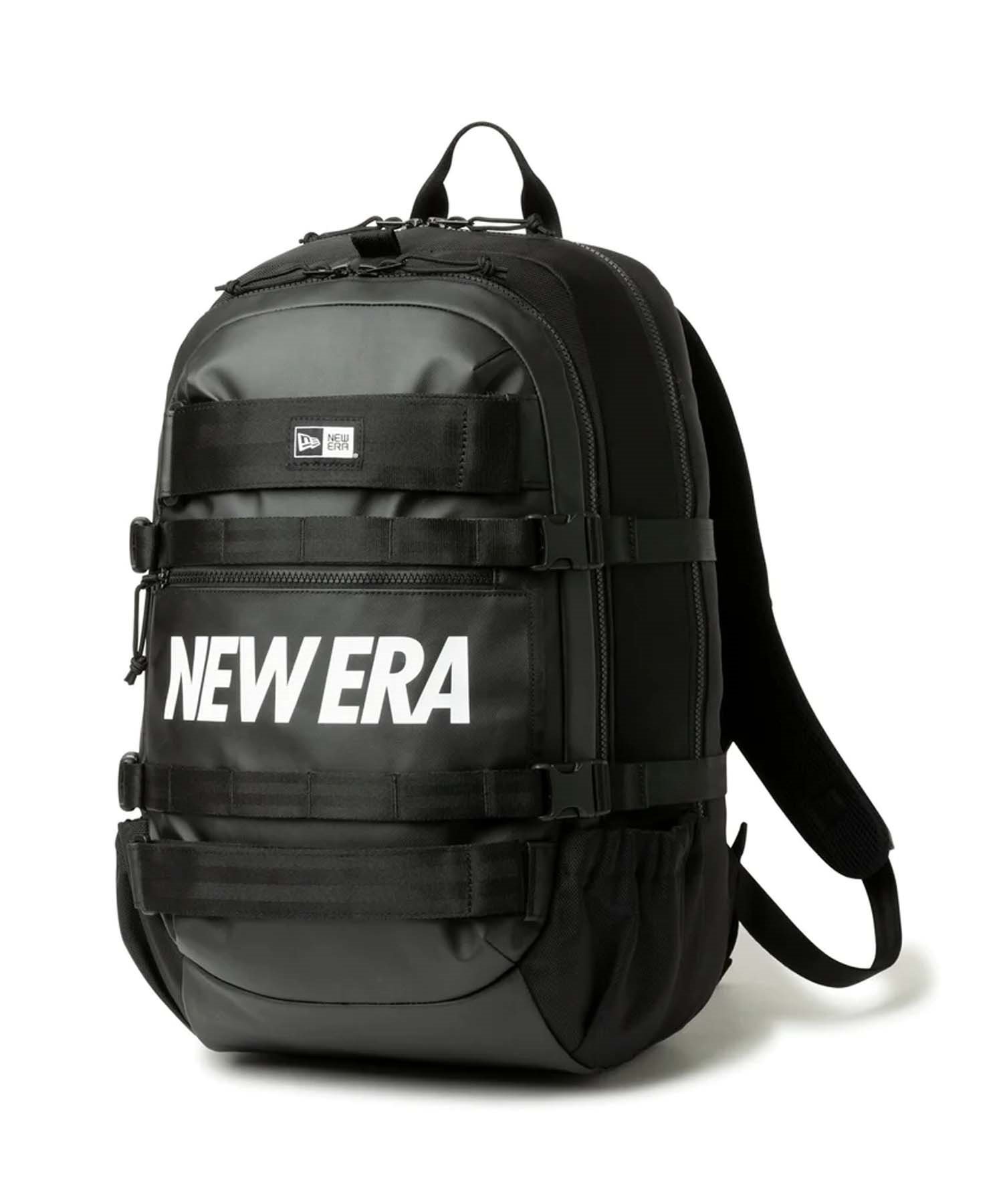 NEW ERA//ニューエラ バックパック スケートボード アーバンパック 33L TPU プリントロゴ リュック 13772351(BKWHT-33L)