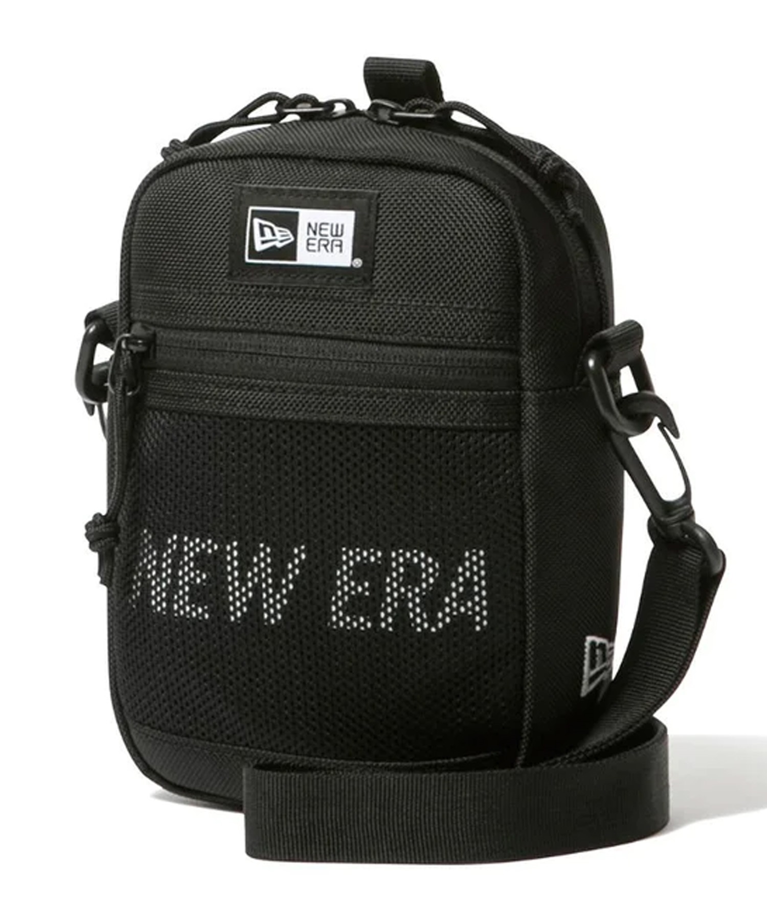 NEW ERA/ニューエラ ショルダーポーチ 1.7L プリントロゴ ブラック × ホワイト ショルダーバッグ 12325640(ONECOLOR-ONESIZE)