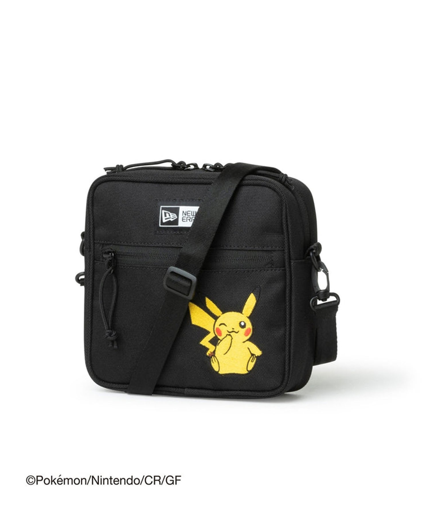 NEW ERA/ニューエラ スクエア ショルダーポーチ "Pokmon ポケモン" ピカチュウ ショルダーバッグ 1.5L 14124524(BLK-ONESIZE)