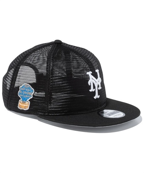 NEW ERA/ニューエラ キャップ 9FIFTY MLB All Mesh ニューヨーク・メッツ ブラック 13515853(BLK-FREE)