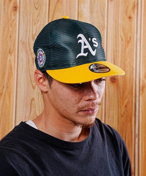 NEW ERA/ニューエラ キャップ 9FIFTY MLB All Mesh オークランド・アスレチックス メッシュキャップ 13732533(DGRGD-FREE)