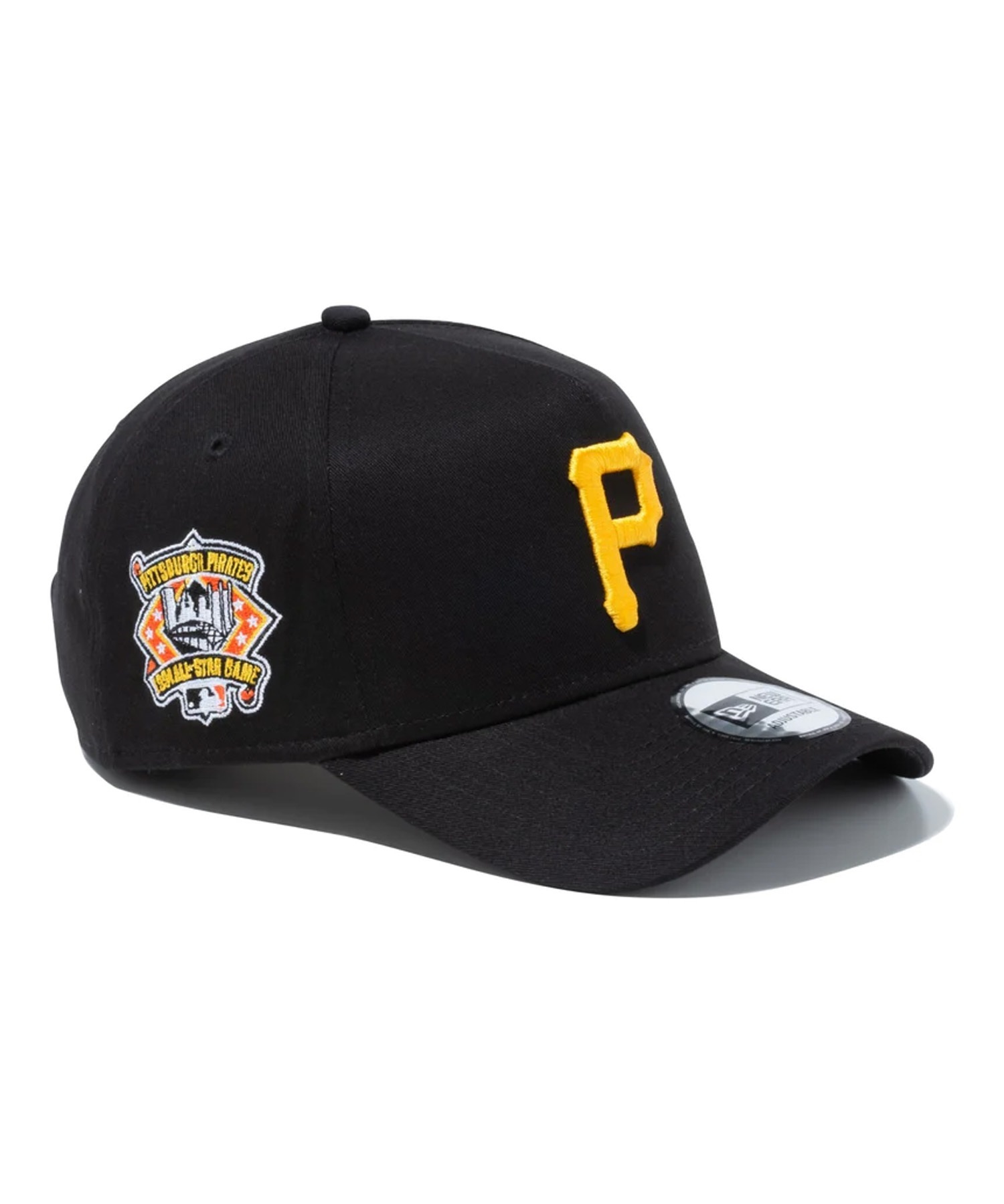 NEW ERA/ニューエラ キャップ 9FORTY A-Frame MLB Side Patch ピッツバーグ・パイレーツ ブラック 13515962(BLK-FREE)